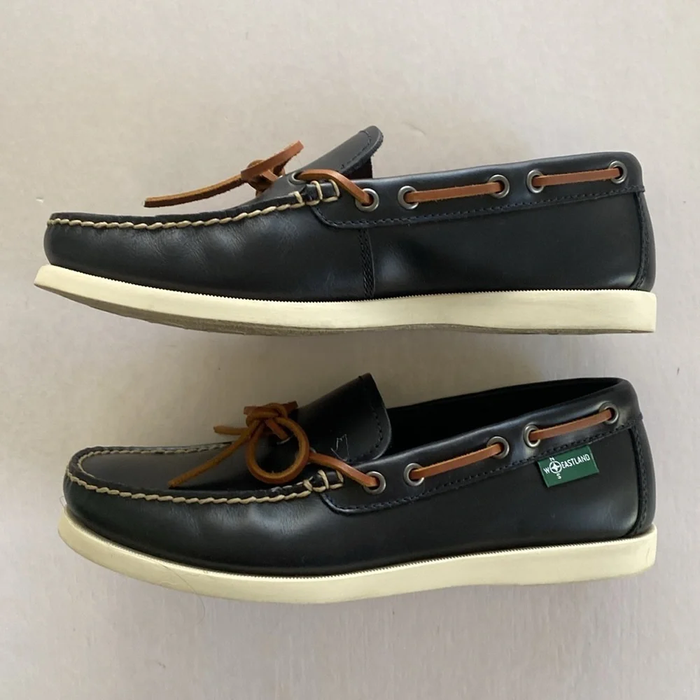 EASTLAND Yarmouth 1955 Men's Black Leather Loafers Size 8D